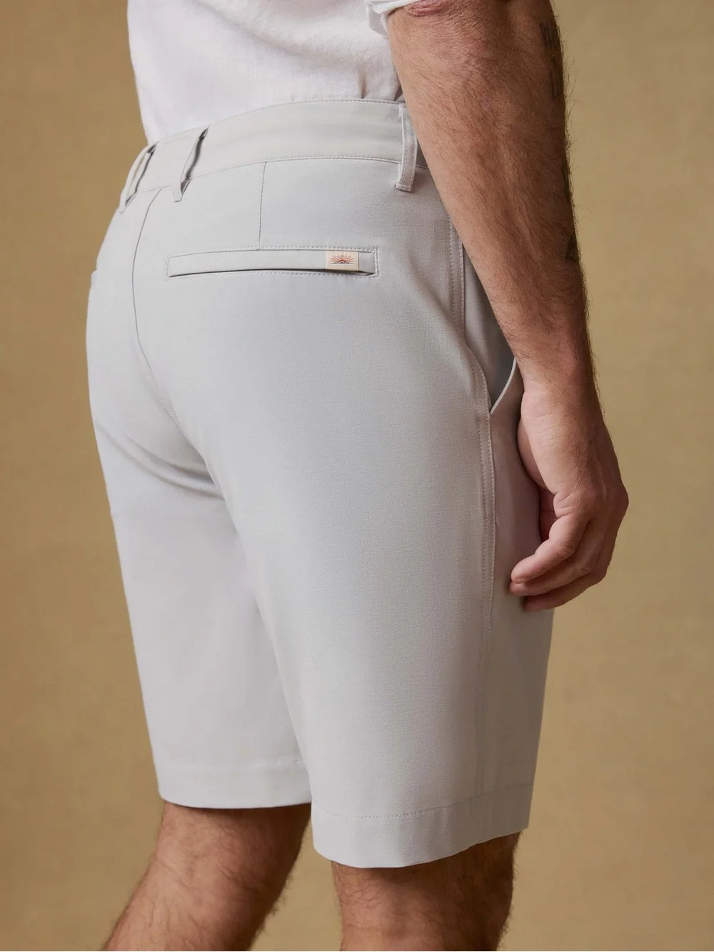 Faherty All Day Shorts 9” Stone Men’s 36 Performance Stretch Khaki